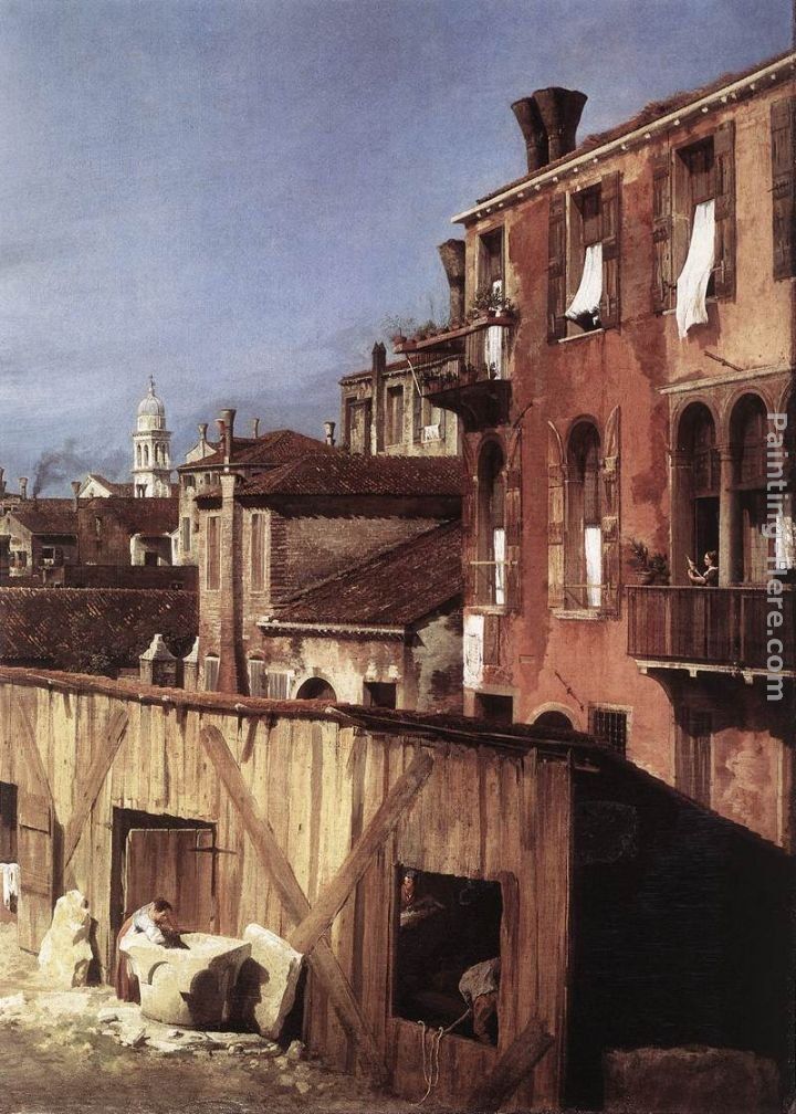 Canaletto The Stonemason's Yard (detail)